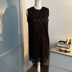 Dolce & Gabbana Black and Brown Lace  Dress